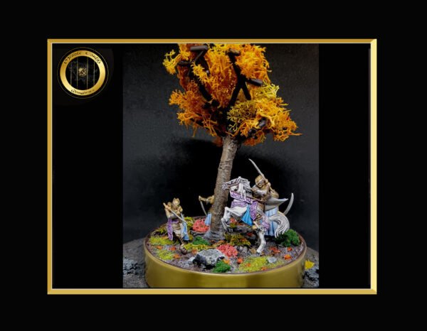 Diorama Glorfindel x3 and Erestor - Pro Painted